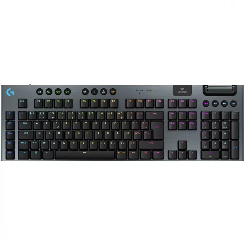 Logitech G G915 X LIGHTSPEED klaviatūra žaidimams USB RF belaidė Bluetooth AZERTY prancūziška juoda