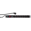 Apsauginis įtampos filtras LogiLink PDU7C01 juodas 7 kištukiniai lizdai 230 V 2 m