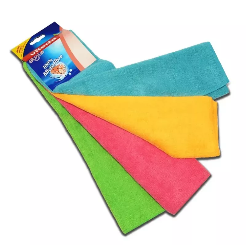 Valymo šluostė Vileda Microfibre Cloth Spalvota ypač didelė 4 vnt
