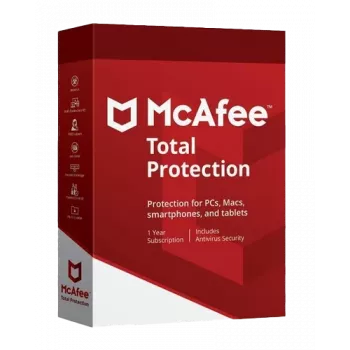 McAfee Total Protection – 1 įrenginys / 1 metai, Pasaulinė versija