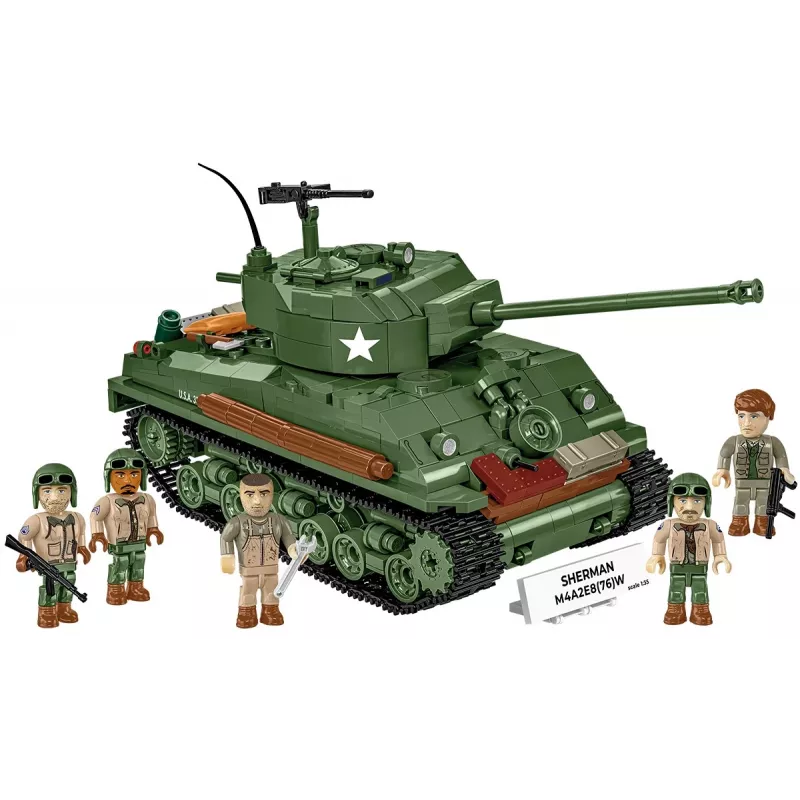 Konstruktorius Sherman M4A2E8 865 kaladėlių