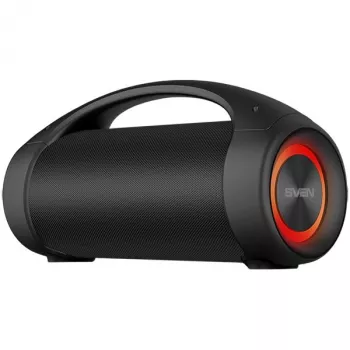 SVEN PS-370 nešiojama kolonėlė 2x20W, TWS, FM radijas, AUX, USB/SD, vandeniui atspari (IPx5), apšvietimas