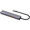 USB Type-C stotelė CANYON DS-17 – HDMI, USB 3.2 Gen 1 A, USB-C, MicroSD, 10000 Mbit/s, pilka