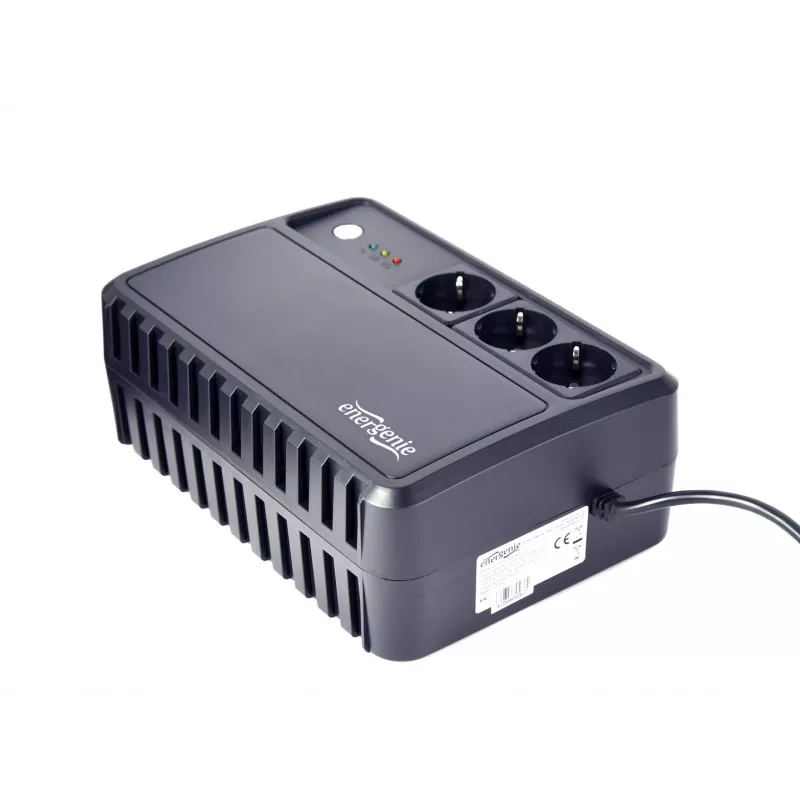 Nepertraukiamo maitinimo šaltinis Gembird EG-UPS-3SDT1000-01, linijinis-interaktyvus, 1 kVA / 600 W, 3 lizdai