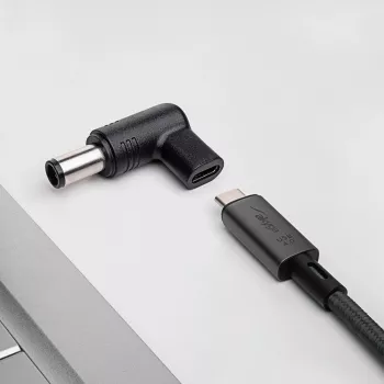 Akyga AK-ND-C08 USB-C – DC 7,4 x 5,0 mm + kaištis adapteris nešiojamojo kompiuterio įkrovimui, 18,5-20 V, 100 W, skirtas Dell