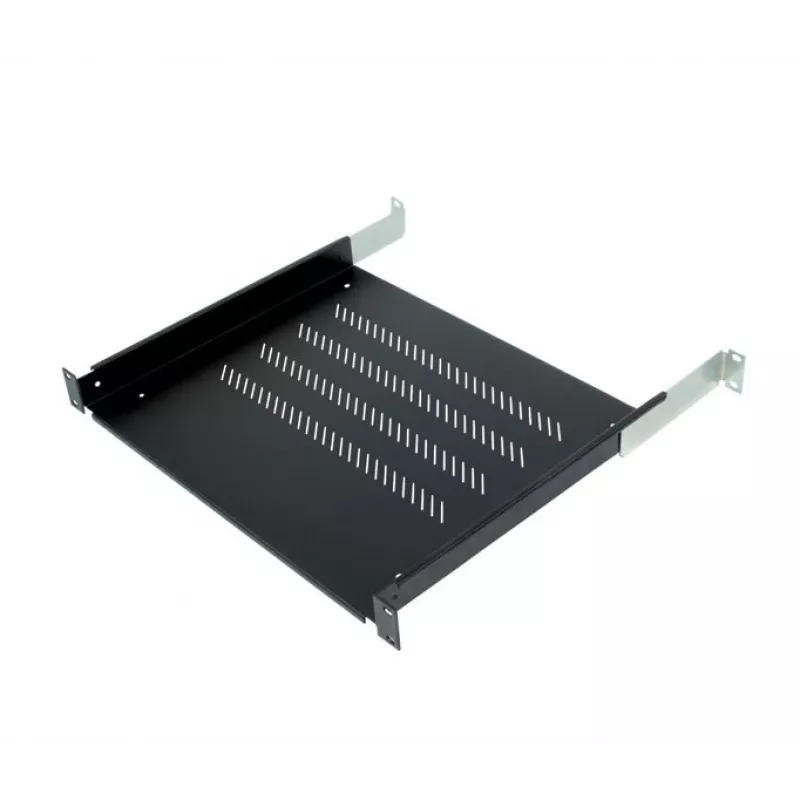 19 colių lentynėlė Triton RAB-UP-450-A4 1U 450 mm 80 kg, juodos spalvos