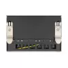 Pataisų skydelis DELOCK Mini Desktop RJ45 6 prievadų Cat.6A ekranuotas, metalinis, juodas, 80×22×125 mm
