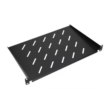 Lentyna Extralink SHELF 1U 19 colių sieninėms spintoms, 1U, 300 mm, juoda, metalinė