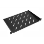 Extralink SHELF 1U lentyna 19 colių pakabinamoms spintoms, 1U, 300 mm, juodos spalvos, metalinė
