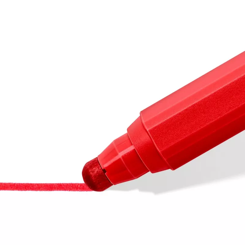 Staedtler 329 C6 flomasteriai – 6 spalvų (mėlyna, ruda, žalia, rožinė, raudona, geltona), stora antgalis