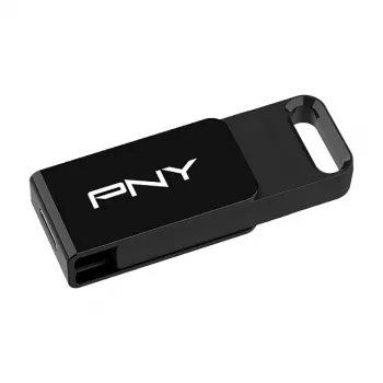 PNY Elite, 128 GB, USB Type-C, 3.2 Gen 1 (3.1 Gen 1), 120 MB/s, Juoda
