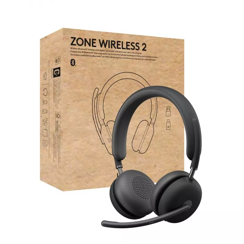 Ausinės Logitech Zone Wireless 2 UC