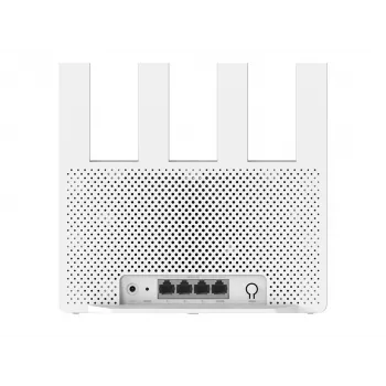 Nešiojamasis belaidis maršrutizatorius Xiaomi BE3600 — Dviejų juostų 2,4/5 GHz, „Wi‑Fi 7“ (802.11be), 2,5 Gigabit Ethernet, 4× LAN, 2x2 antenos, Baltas