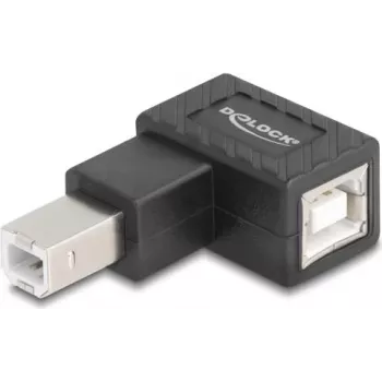 DeLOCK 67206 USB tipo B adapteris (motina–motina) 90° juodas