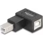 DeLOCK 67206 USB tipo B adapteris (motina–motina) 90° juodas