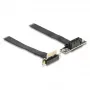 DeLOCK Riser Card PCI Express x1 kištukas 90° kampu prie lizdo 90° kampu su 60 cm laidu