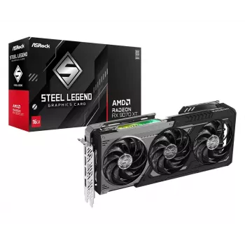 ASRock Radeon RX 9070 XT 16GB Steel Legend Dark vaizdo plokštė