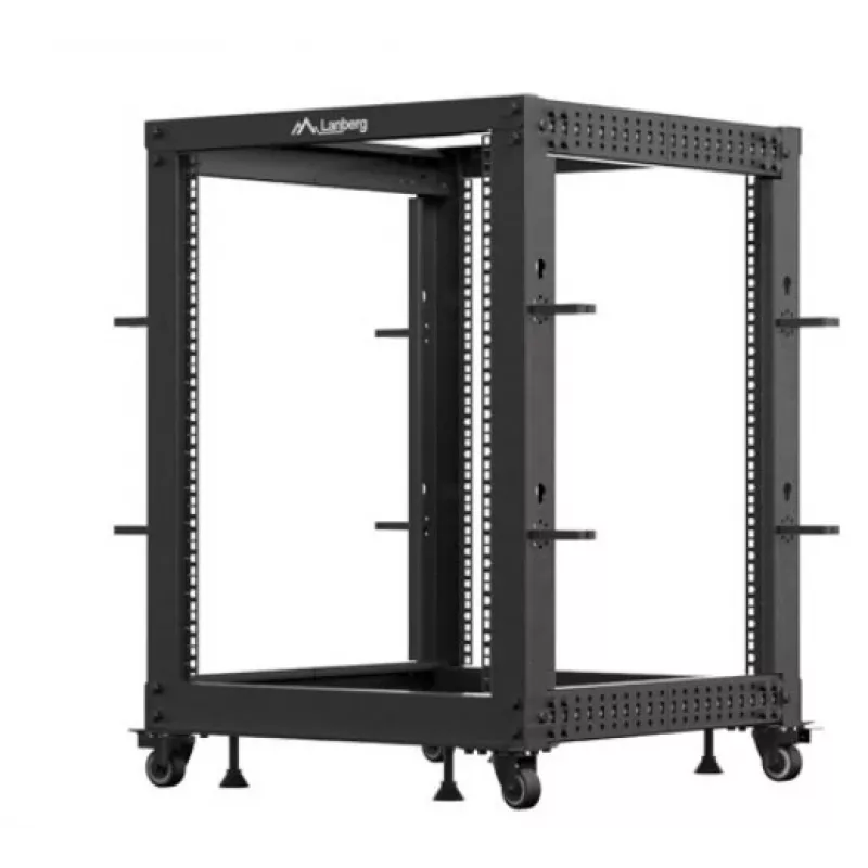 Atviras stovas Lanberg OR01-6115-B 15U juodas 600 kg talpa