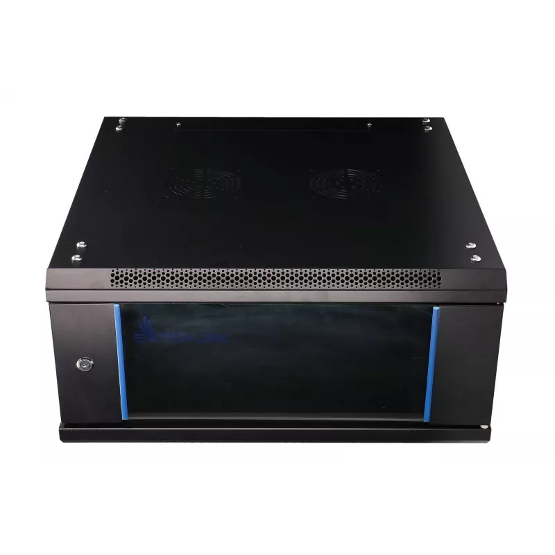 Sieninis tinklo spintos korpusas Extralink 4U 600x600 Juodas