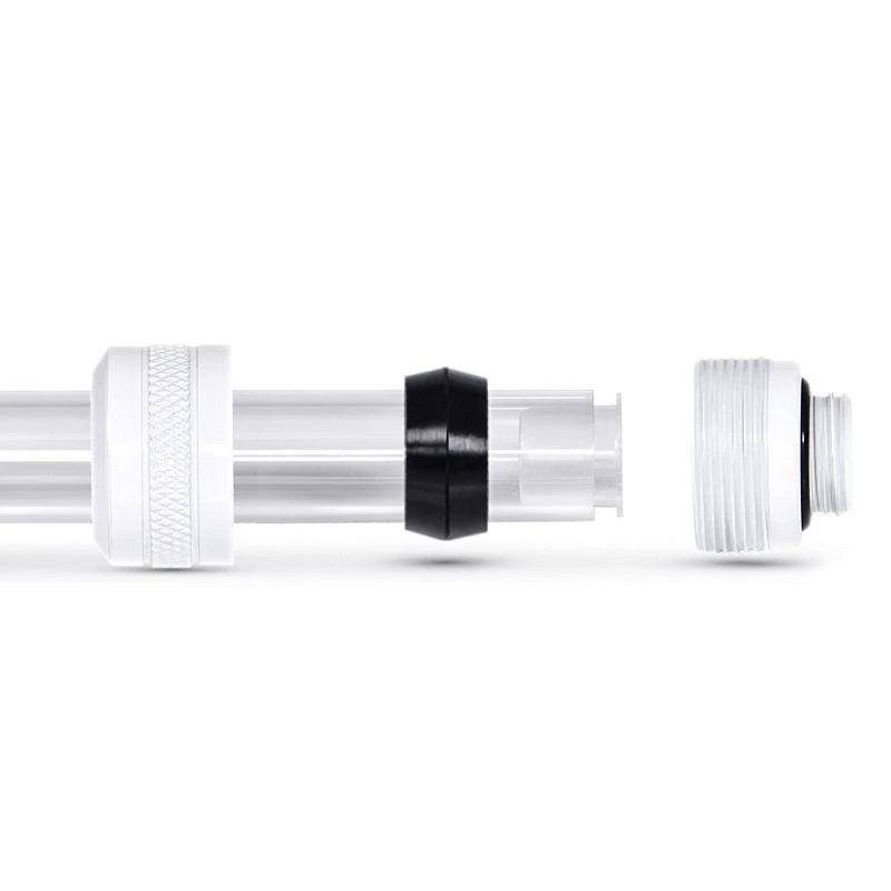 Alphacool 17484 jungtis, žalvarinė, balta, 23 mm aukščio, 26 mm skersmens, 6 vienetų pakuotė