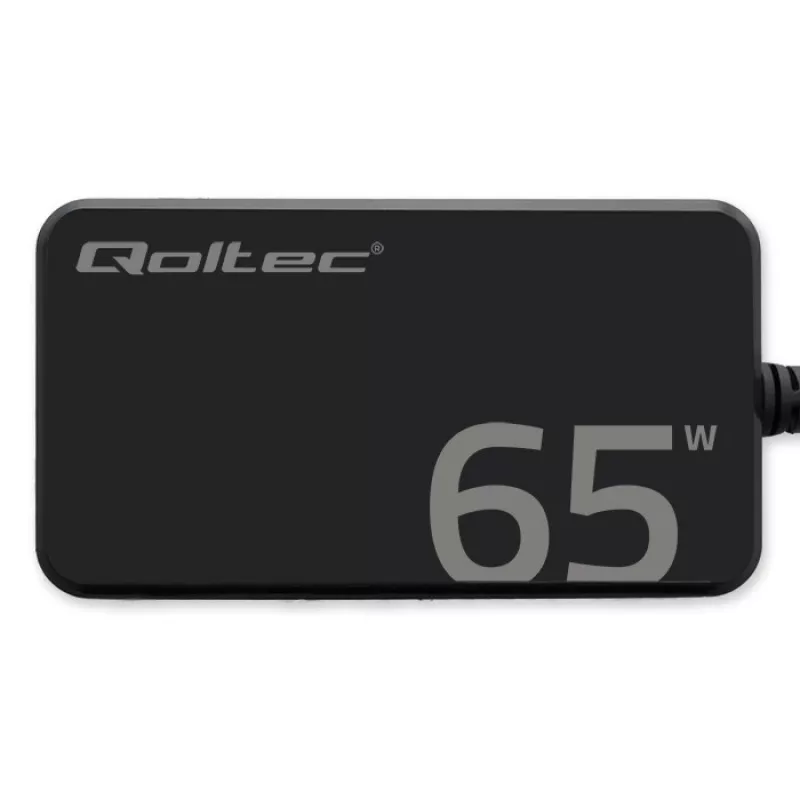 QOLTEC 65W GaN Super Fast SLIM PD 5-20V 3.25A USB-C įkroviklis