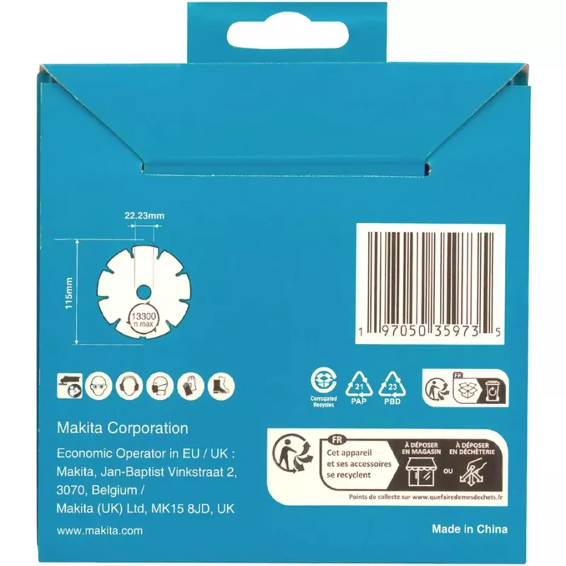 Makita D-80070 deimantinis diskas 115x22,23 DIAMAK (D-80070)