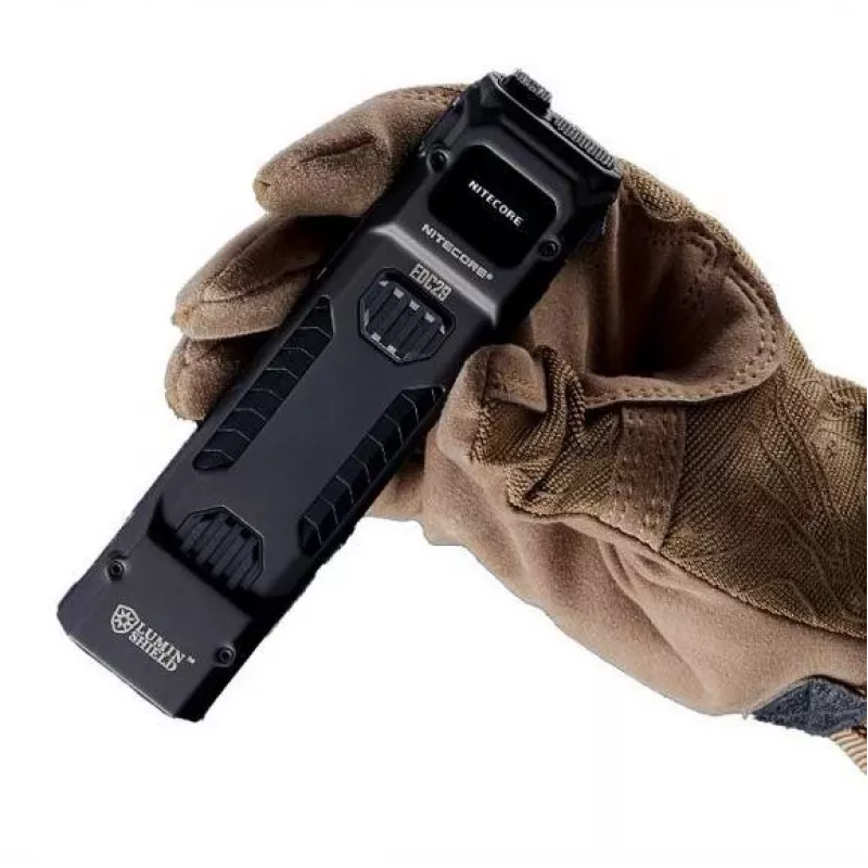 Rankinis žibintuvėlis Nitecore EDC29 nerūdijančio plieno korpusas, 2 LED, 15–6500 lm, IP54, įkraunamas per USB