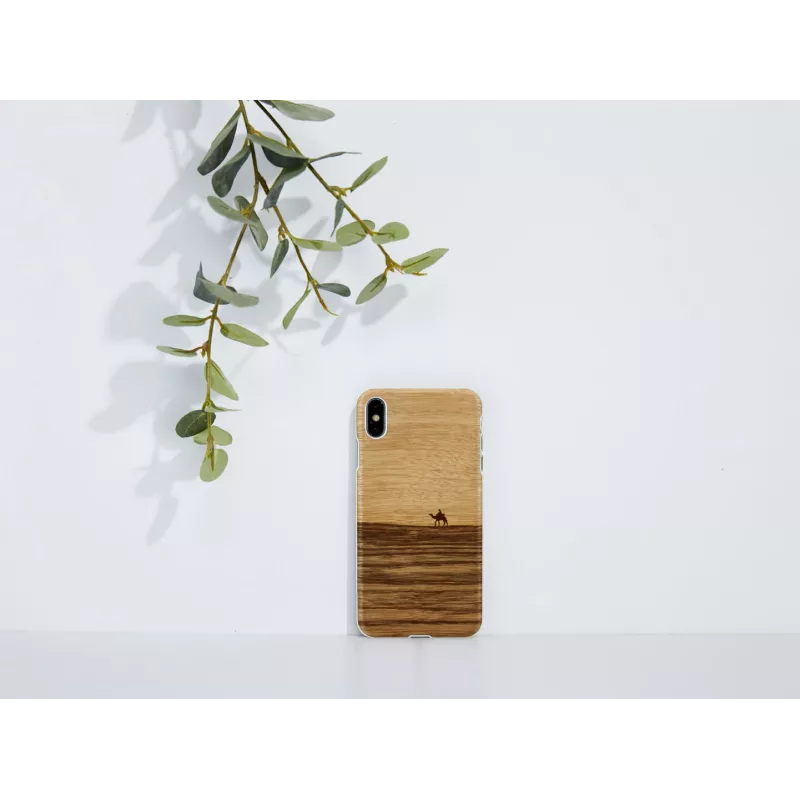 Dėklas iš natūralios medienos „man and wood“ iPhone XS Max – terra white