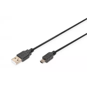 Laidas USB A / miniUSB B M/M 1 m juodas