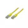 S/CONN 1m RJ45 tinklo kabelis Cat6 S/FTP geltonas S-CONN TC75711-Hy
