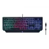 Žaidimų klaviatūra GEMBIRD GGS-UMGL4-01 pilno dydžio USB QWERTY 104 klavišų US anglų išdėstymo su pele, juoda
