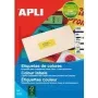 Adresų etiketės agipa 100758, 105 x 148.5 mm, geltonos, nuolatinis lipnumas