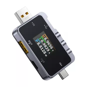 Testeris USB 2w1 FNIRSI FNAC-28 USB-C USB-A