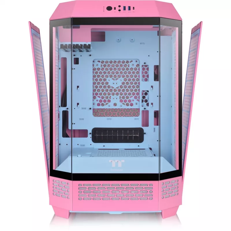 Thermaltake The Tower 300 Bubble Pink rožinis grūdintas stiklas - Midi/Mini bokštas - ATX