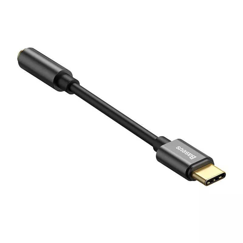 Adapteris Baseus CATL54-01 Type-C į 3,5 mm juodas