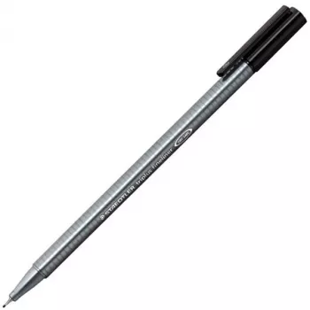 Staedtler 334-9 rašiklis su rutuliniu antgaliu, juodas