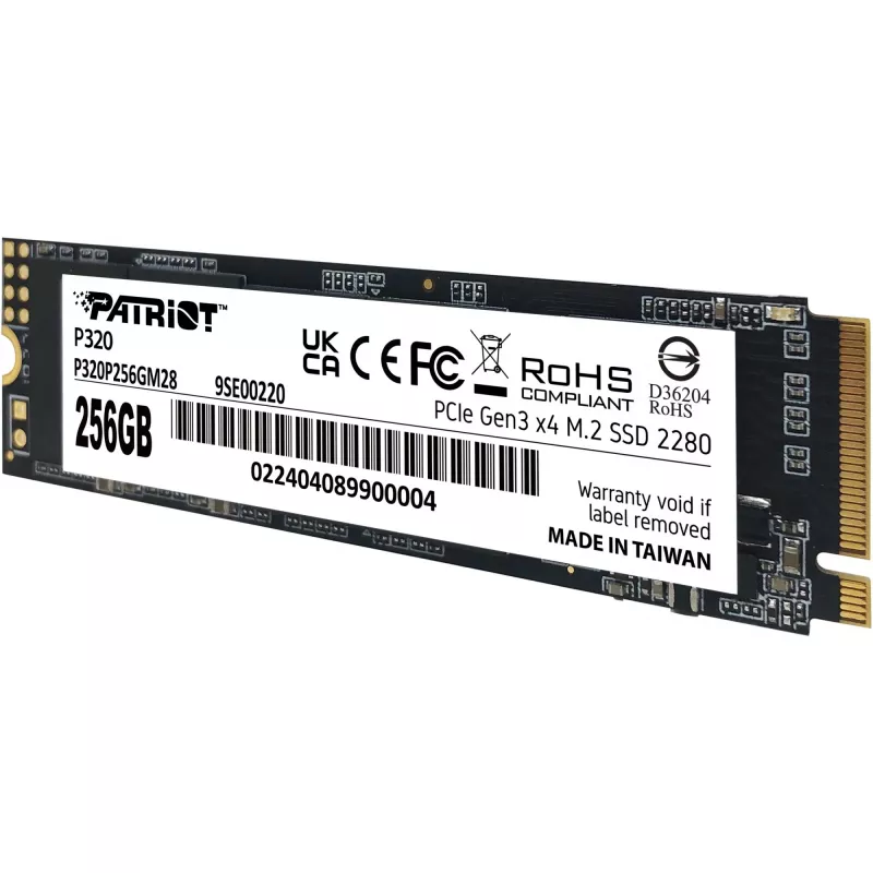 SSD diskas Patriot P320 256GB M.2 2280 PCIe 3.0 x4 NVMe