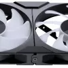 PHANTEKS M25 Gen2 PWM D-RGB 140mm ventiliatorius 3 vnt. rinkinys, juodas