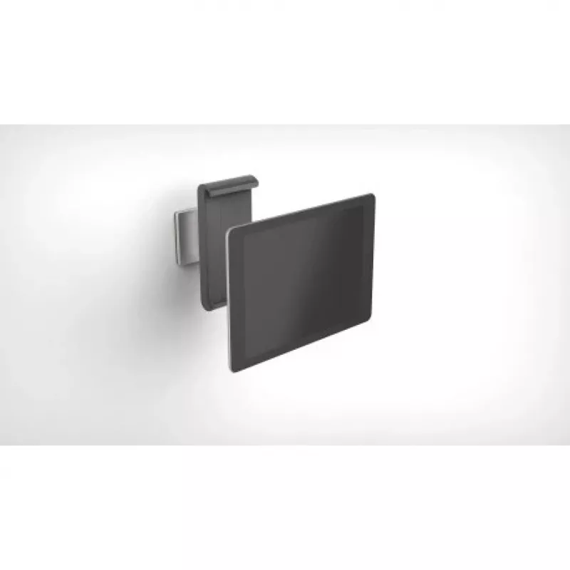 DURABLE TABLET HOLDER WALL – laikiklis planšetei ant sienos – aliuminis, ABS plastikas – sidabrinis (7–13 inch) (893323)