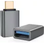 OTG adapteris helos 288362 – USB 3.1 A (moteriška) į USB Type‑C, tamsiai pilkas