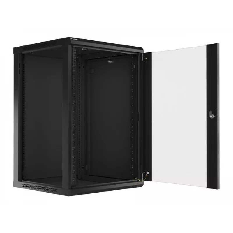 Sieninis tinklo stovas LANBERG WF01-6618-10B, 18U, 600×600×907 mm, juodas, 60 kg
