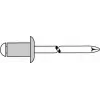 Aklina kniedė GESIPA 1455053 Al/A2 5x16 mm, skirta 10,0–12,0 mm medžiagų storiui, pakuotė 500 vnt.