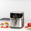 Kepimo skrudintuvas Taurus Air Fry 7S 1600W 6,5L, nerūdijantis plienas, 8 programos, 80–200°C, jutiklinis valdymas