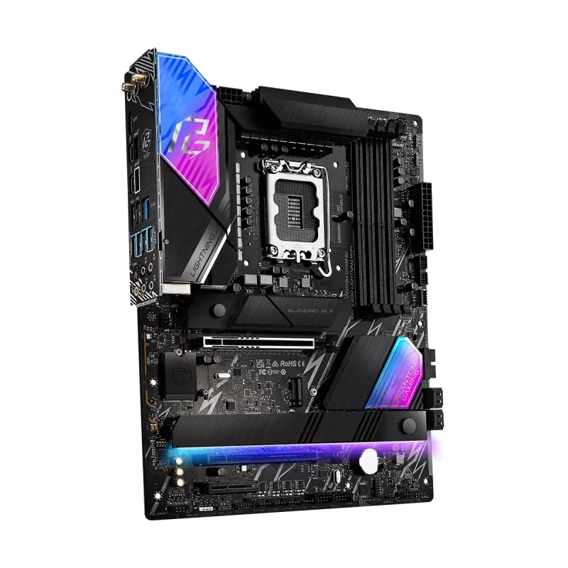 Motininė plokštė ASRock Z890 Lightning WiFi – Intel Z890, LGA1851, ATX, 4× DDR5, Wi‑Fi 7, 2.5Gb LAN, Thunderbolt 4