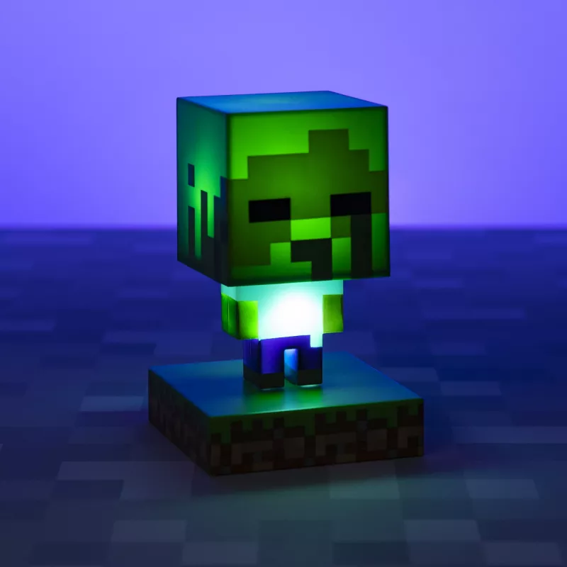Stalinė lempa Paladone Minecraft Zombie šviesa PP6592MCFV4 LED