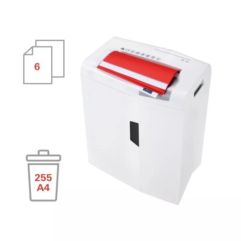 HSM shredstar X6pro dokumentų smulkintuvas, 2 x 15 mm + atskiras CD pjovimo mechanizmas
