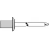 Aklakniedė GESIPA 4×9,5 mm aliumininis korpusas plieninis strypelis 3,5–5 mm