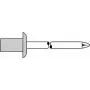 Aklakniedė GESIPA 4×9,5 mm aliumininis korpusas plieninis strypelis 3,5–5 mm