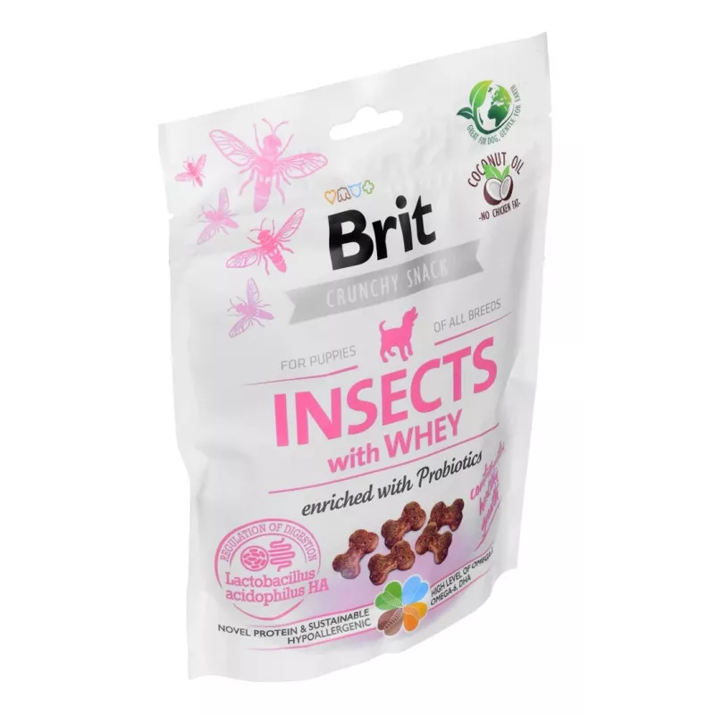 BRIT Care Crunchy snack Puppy Insects šunų skanėstas – 200g