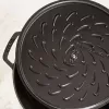Sauté keptuvė ZWILLING STAUB BRAISERS apvali 28 cm, juoda, dugno skersmuo 22,2 cm